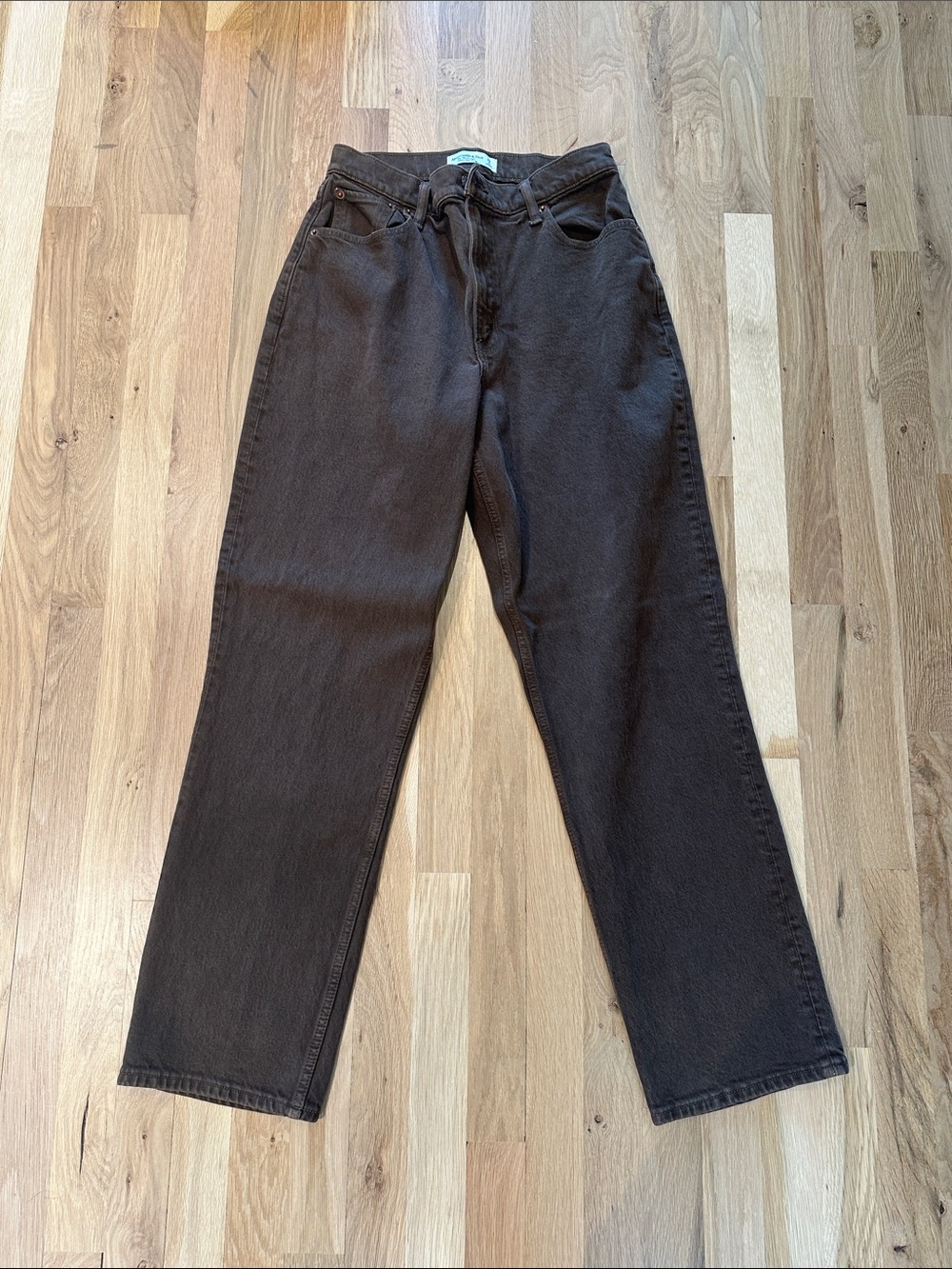 Abercrombie & Fitch Women's Straight Jeans — Dark Brown